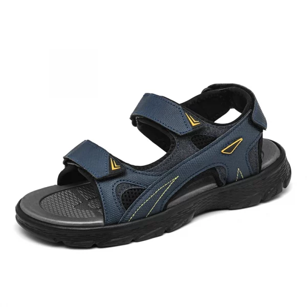 Mens Sports Sandals Outdoor Hiking Waterproof Beach Sports Mens Sandals Summer Open Toe Adjustable Laces - Image 3